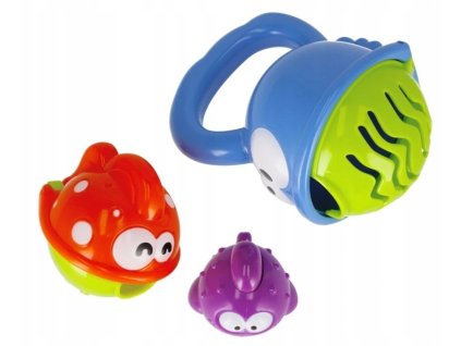 BABY MIX Dětská hračka do koupele papajíci rybka