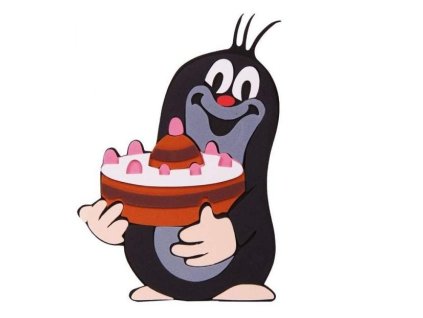 hm studio penova dekorace krtek s dortem