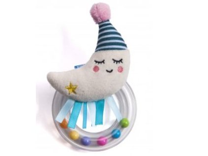 TAF TOYS Chrastítko plyšové Měsíček