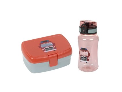 lassig kids lunch set tiny drivers fire engine krabicka a lahev 460 ml