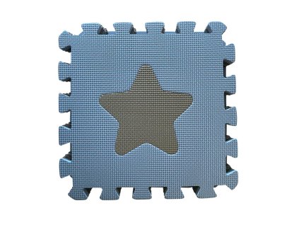 56791 babydan penova hraci podlozka puzzle geometricke tvary blue 90x90 cm