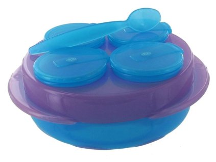 dbb remond dbb baby snack sada 4 misek talir lzice modro fialova