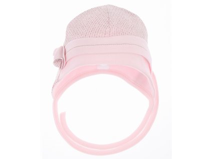 SOFIJA Čepice bavlněná  FLORKA Růžová vel. 68cm (41-44)