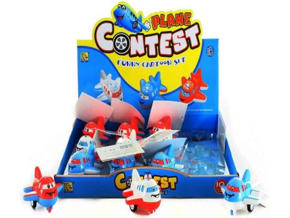 contest plane baby letadlo vesele na pull back 3 barvy