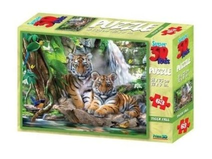 3d kids puzzle tygri 63 dilku