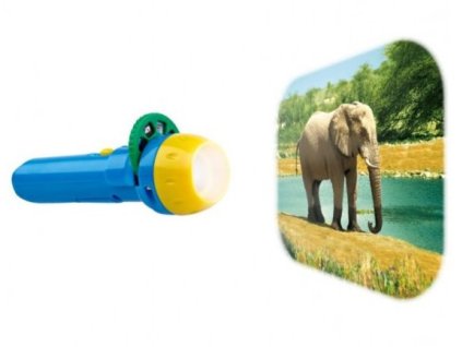 led projektor se zviratky safari na blistru