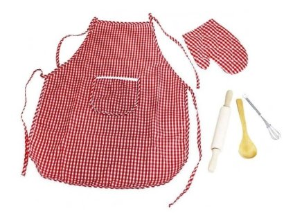 deluxe chef set detska kucharska zasterka s prislusenstvim 5