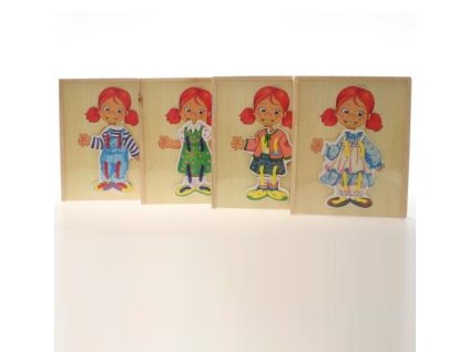 67660 drevene oblekani holka propletacka 23x19 cm