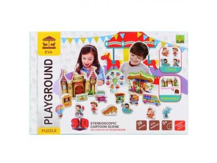 EVA PUZZLE 3D pěnové puzzle cirkus 38 dílů
