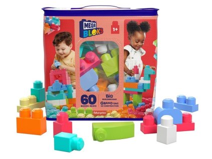 Mattel Mega Bloks FB Big Building BAG Girls 60ks DCH54