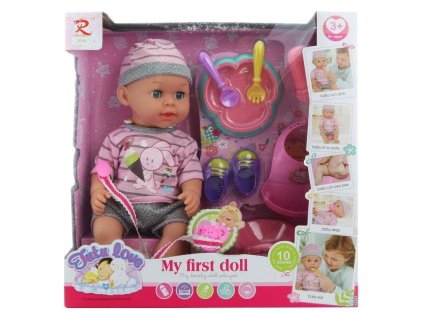 my first doll miminko 36cm curaci se zvuky a doplnky