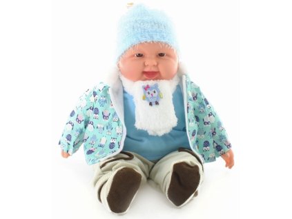 74000 miminko velke 55 cm kluk modry vzor sovy