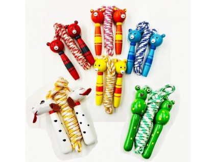 svihadlo medvidek pejsek zaba drevene 2 metry 6 druhu 5