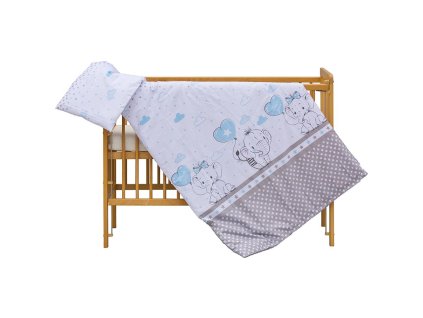 SCARLETT 2D Souprava do postýlky Gusto 2dílná, 90x120cm - MODRÉ