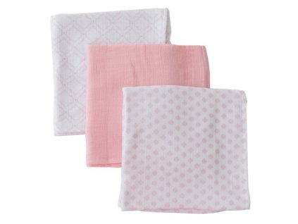 summer infant muselinova prikryvka swaddleme 3 kusy pink ruz vzor ruz