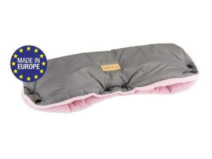 bomimi flapi premium rukavnik grey pink 3