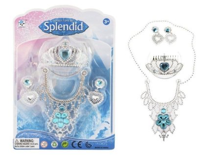 Splendid Sada krásy Princezna plast korunka, náhrdelník, naušnice