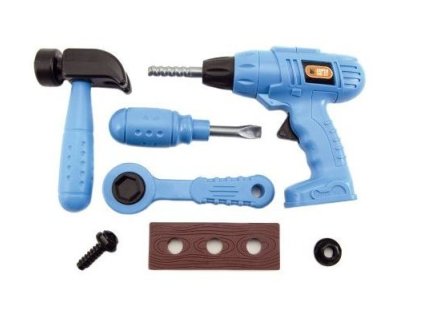 75166 tool set sada naradi plast 9ks v plastovem kufriku