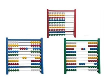 detoa drevene pocitadlo 100 kulicek 3 barvy drevo kov plast