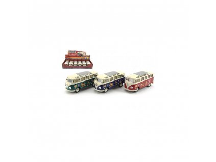 75616 kinsmart vw classical autobus kov 18cm asst 3 barvy