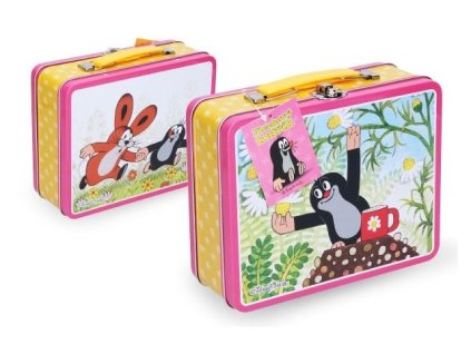 wiky kufrik kufr krtek plech ruzovy 19 5x7 5x16 5 cm