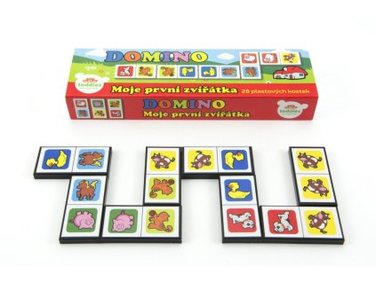 50000216 teddies domino moje prvni zviratka 28ks spolecenska hra