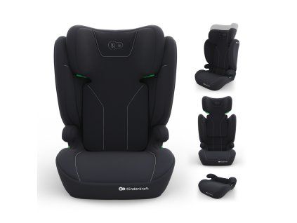 kinderkraft i spark 2 plus i size black autosedacka 100 150 cm