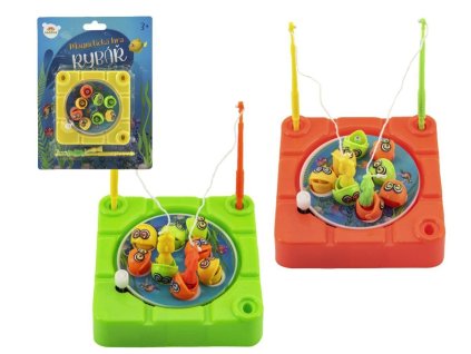 00850586 RYBOLOV Hra ryby rybář magnetická plast 10x10cm na natažení