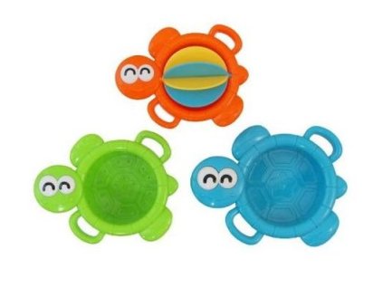 daddybaby edukacni hracka do koupele kelimky do vody zelvicky 3k