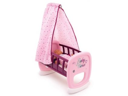 SMOBY Kolébka s baldachýnem Violette Baby Nurse, 18m+