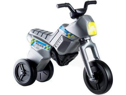 9571 teddies odrazedlo enduro yupee policie velke plast vyska sedadla 31cm nosnost do 25kg 12m