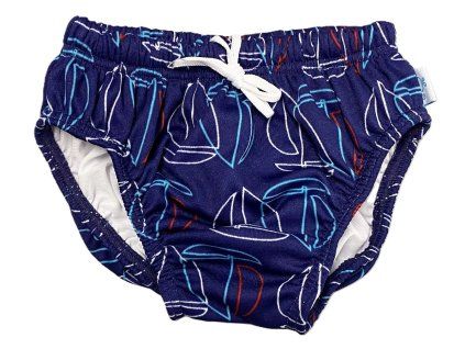 D122 plavky lode tm modre