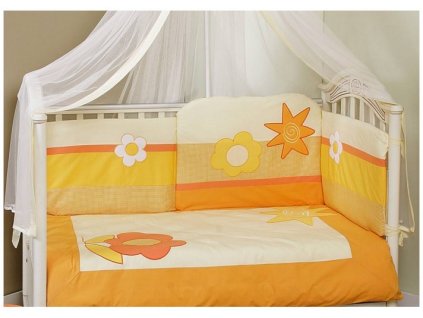 9736 6 feretti sun flower duetto 2d antibak povleceni polstar perinka oranzova