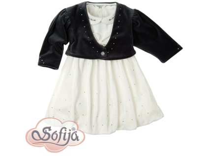 9796 sofija komplet migotka saty bile bavlnene bolerko sede samet 80