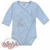 SOFIJA Body zavinovací OKRUSZEK s výšivkou MODRÉ vel. 50cm