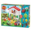 ecoiffier abrick stavebnice farma s traktorem 8 zviratky s 3 farmari 18m
