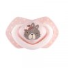 CANPOL BABIES Set symetrických silikonových dudlíků Light touch 0-6m BONJOUR PARIS růžový