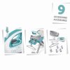 159063 4 smoby zehlici prkno se zehlickou ironing board steam iron s raminky a 9 doplnky