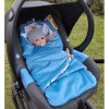 IVEMABABY Zavinovačka do autosedačky VELVET COLOR Niagara modrá