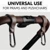 163554 hauck pushchair hooks uchyty brown hacky na kocarek 2ks hnede