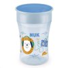 167136 nuk magic cup 230ml hrnek na uceni 360 vicko 8m modra lev