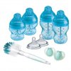 167538 tommee tippee sada kojeneckych lahvicek c2n anti colic s kartacem blue