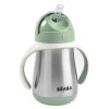 167619 beaba bidon hrnek termoizolacni s brckem nerez 250ml sage green
