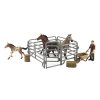 169221 3 farma zviratka sada kone s doplnky mix druhy v krabicce 43x14x10cm