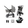 kinderkraft kocarek kombinovany 3v1 newly moonlight grey mink pro