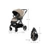 kinderkraft select yoxi sand beige kocarek sportovni 1