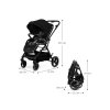 kinderkraft select yoxi pure black kocarek sportovni 1