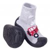 OBG 0009C sede ponožky s gumovou podrážkou na učení chůze JEEP