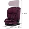 kinderkraft oneto3 i size isofix cherry pearl autosedacka 2