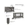 kinderkraft joy 2 plus dark grey postylka cestovni s doplnky 1